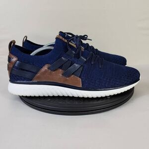 Cole Haan Men's Grand Motion Stitchlite Woven Sneaker Blue Black Brown Size 11.5